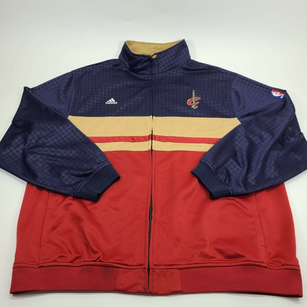 Adidas Full Zip Cleveland Cavaliers Warm Up Track Jacket NBA Size Men’s XL